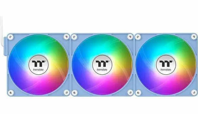 Main image of Thermaltake CT120 EX Reverse ARGB Sync PC Cooling Fan Hydrangea Blue, 3 Pack
