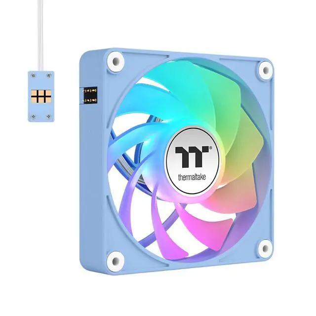 Alt view image 4 of 13 - Thermaltake CT120 EX Reverse ARGB Sync PC Cooling Fan Hydrangea Blue, 3 Pack
