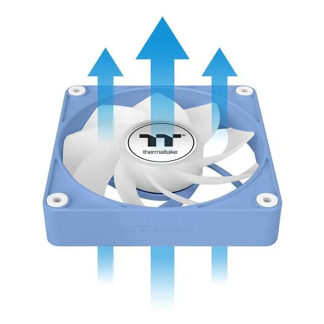 Alt view image 5 of 13 - Thermaltake CT120 EX Reverse ARGB Sync PC Cooling Fan Hydrangea Blue, 3 Pack