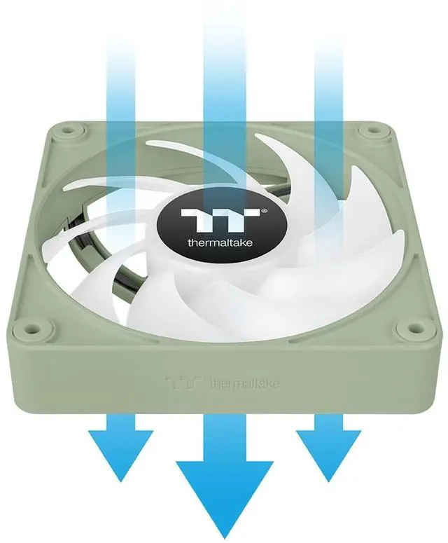 Alt view image 5 of 14 - Thermaltake CT140 EX ARGB Sync PC Cooling Fan Matcha Green, 3 Pack