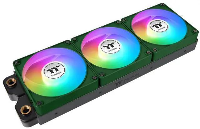 Alt view image 4 of 13 - Thermaltake CT120 EX ARGB Sync PC Cooling Fan Racing Green (3-Fan Pack)