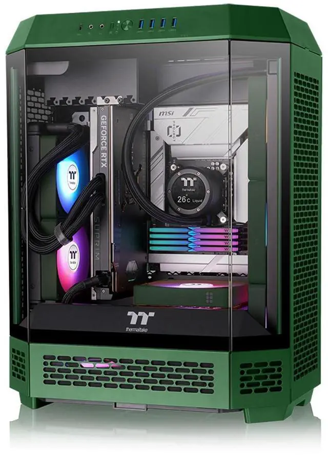 Alt view image 6 of 13 - Thermaltake CT120 EX ARGB Sync PC Cooling Fan Racing Green (3-Fan Pack)