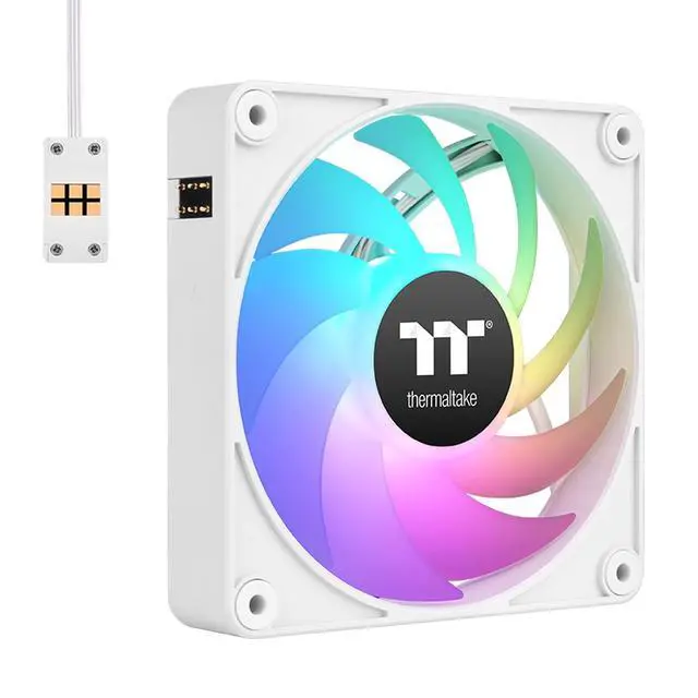Alt view image 4 of 12 - Thermaltake CT120 EX ARGB Sync Cooling Fan 3 Pack CLF190PL12SWA