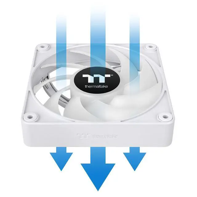 Alt view image 5 of 12 - Thermaltake CT120 EX ARGB Sync Cooling Fan 3 Pack CLF190PL12SWA