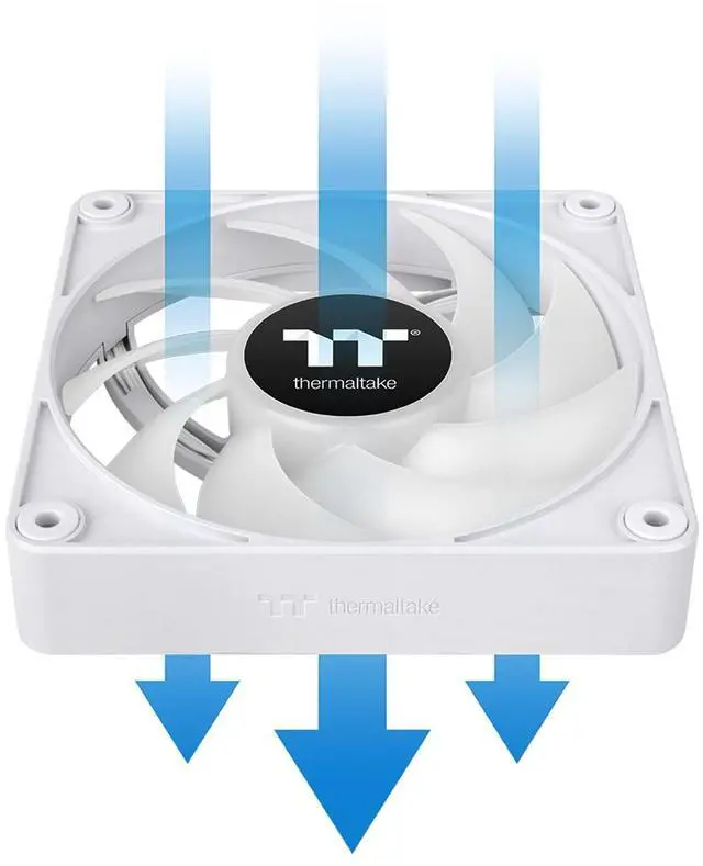 Alt view image 5 of 13 - Thermaltake CT140 EX ARGB Sync PC Cooling Fan White, 3 Pack, CL-F191-PL14SW-A