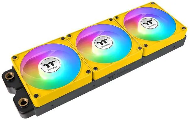 Alt view image 4 of 10 - Thermaltake CT140 EX ARGB Sync PC Cooling Fan Bumblebee 3-Fan Pack CLF217PL14BBA