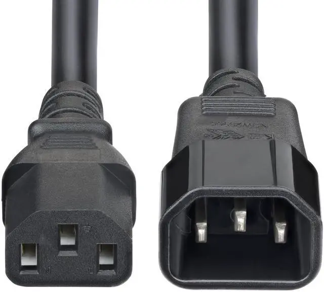 Alt view image 5 of 5 - StarTech 15ft 4.5m Power Extension Cord C14 to C13 PDU Power Cord 15A 250V 14AWG UL Listed PXTC13C141415FNA