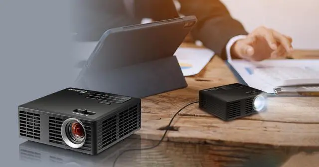 Alt view image 3 of 7 - Optoma ML750i DLP Projector Portable