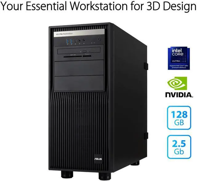 Alt view image 3 of 7 - ASUS ExpertCenter Pro ET500I W8-B-750 Barebone Conputer No CPU/RAM/Storage/OS