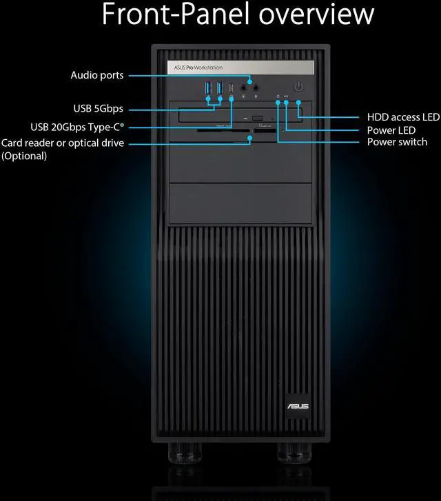 Alt view image 7 of 7 - ASUS ExpertCenter Pro ET500I W8-B-750 Barebone Conputer No CPU/RAM/Storage/OS