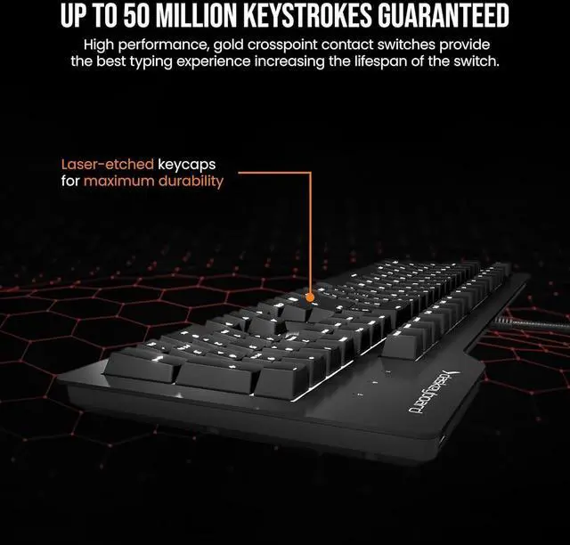 Alt view image 3 of 7 - DAS KEYBOARD PRIME 13 MARK II WITH CHERRY MX RED SWITCHES - US LAYOUT BUILT SPEC