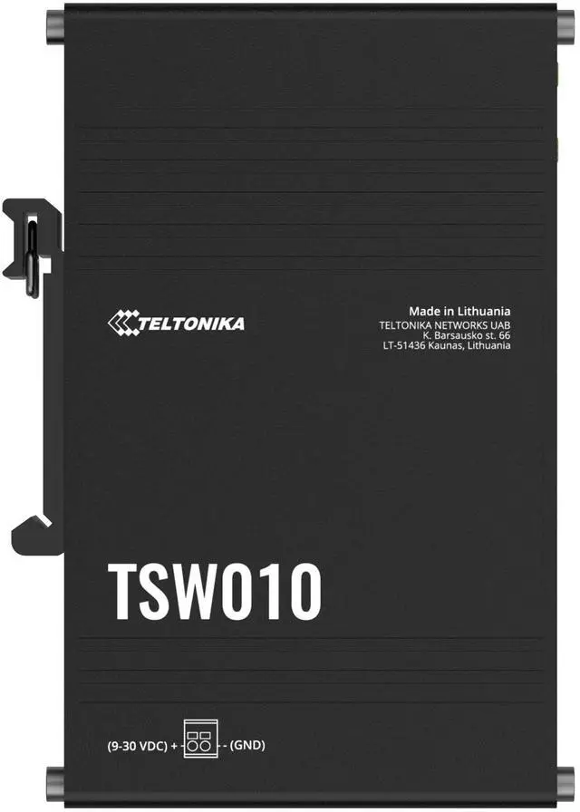 Main image of Teltonika TSW010 Din Rail Switch, Plug & Play