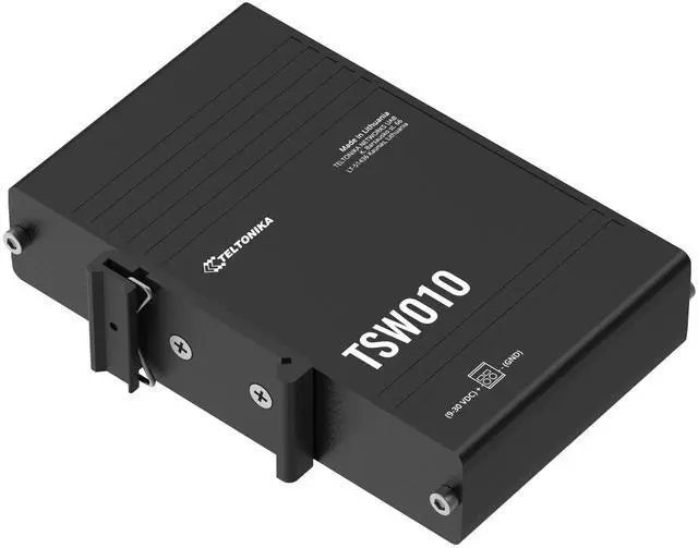Alt view image 2 of 5 - Teltonika TSW010 Din Rail Switch, Plug & Play