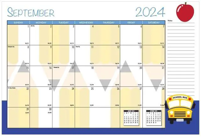 Alt view image 3 of 7 - House of Doolittle Seasonal Monthly Academic Planner 10x7 Light Blue 2024-2025