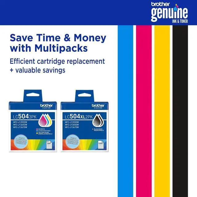 Alt view image 7 of 7 - Brother Original High Yield Inkjet Ink Cartridge Twin-pack Black 2 Pack