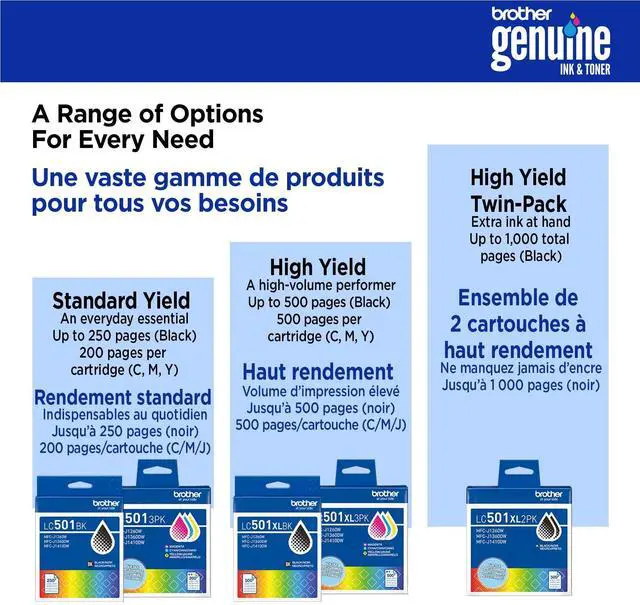 Alt view image 6 of 7 - Brother LC501XLM High Yield Magenta Ink Cartridge 1260, 1360, and 1410 Printers