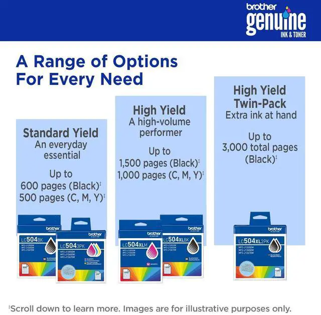 Alt view image 5 of 7 - Brother Original High Yield Inkjet Ink Cartridge Twin-pack Black 2 Pack