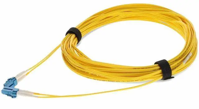 Main image of AddOn 22m LC to LC Yellow OS2 Duplex OFNR SMF Fiber Patch Cable ADDLCLC22M9SMF
