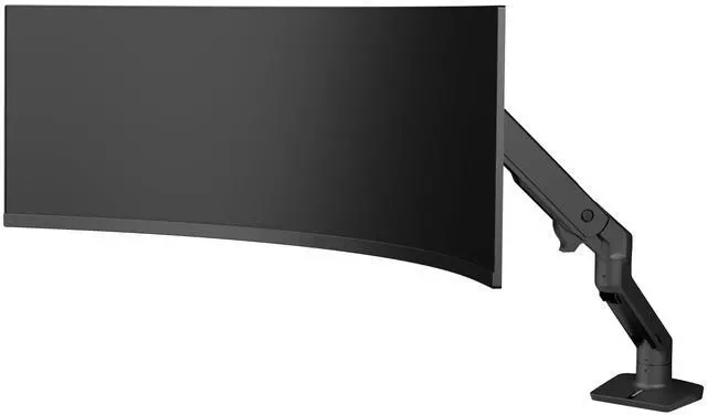 Alt view image 2 of 8 - Ergotron Mounting Arm for Monitor Curved Screen Display Black 45693224