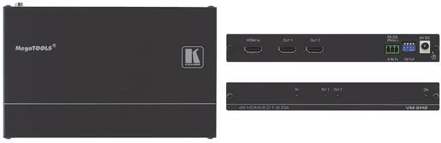 Alt view image 3 of 5 - Kramer VM-2H2 1:2 4K HDR HDMI Distribution Amplifier 10804080190