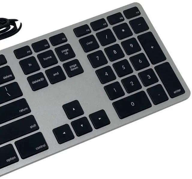 Alt view image 2 of 2 - Matias USB Wired Keyboard for Mac, Space Gray FK316B