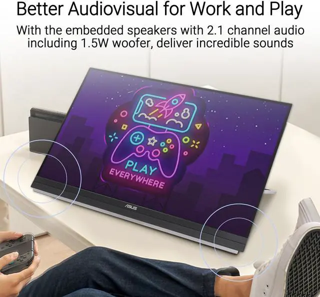 Alt view image 3 of 15 - Asus ZenScreen MB27ACF 27" Class WQHD LED Monitor 16:9