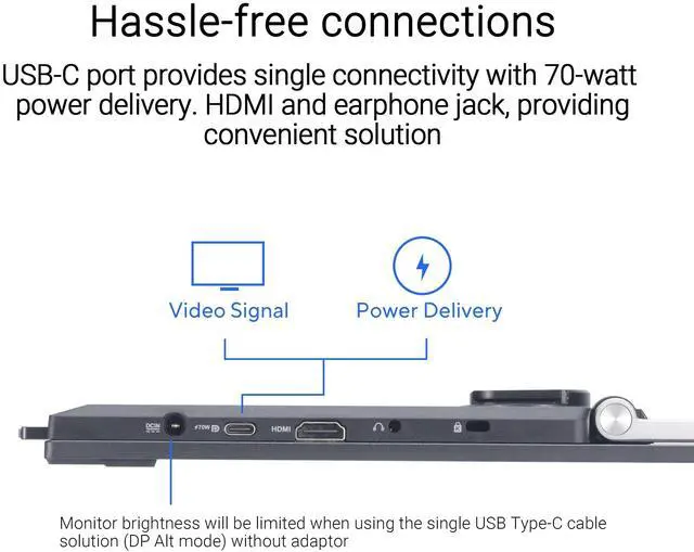 Alt view image 7 of 15 - Asus ZenScreen MB27ACF 27" Class WQHD LED Monitor 16:9