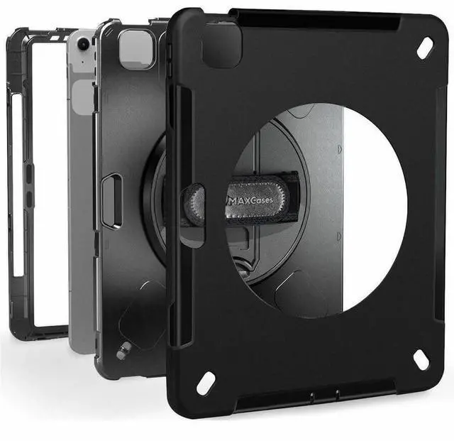 Alt view image 2 of 7 - MAXCases Extreme Shield for iPad Air 6 13" 2024 Black APESIPA613BLK