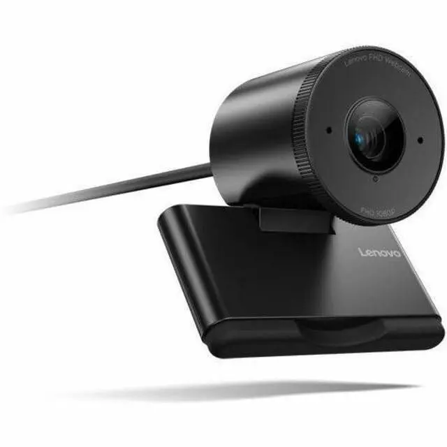 Alt view image 13 of 15 - Lenovo FHD Webcam, 1080p Resolution, 30 fps, Dual Noise-Cancelling Microphones, AI Noise Cancellation and Enhanced Image Quality, Physical Privacy Shutter, Microsoft Terms Certified, Black