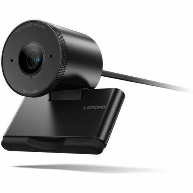 Alt view image 14 of 15 - Lenovo FHD Webcam, 1080p Resolution, 30 fps, Dual Noise-Cancelling Microphones, AI Noise Cancellation and Enhanced Image Quality, Physical Privacy Shutter, Microsoft Terms Certified, Black