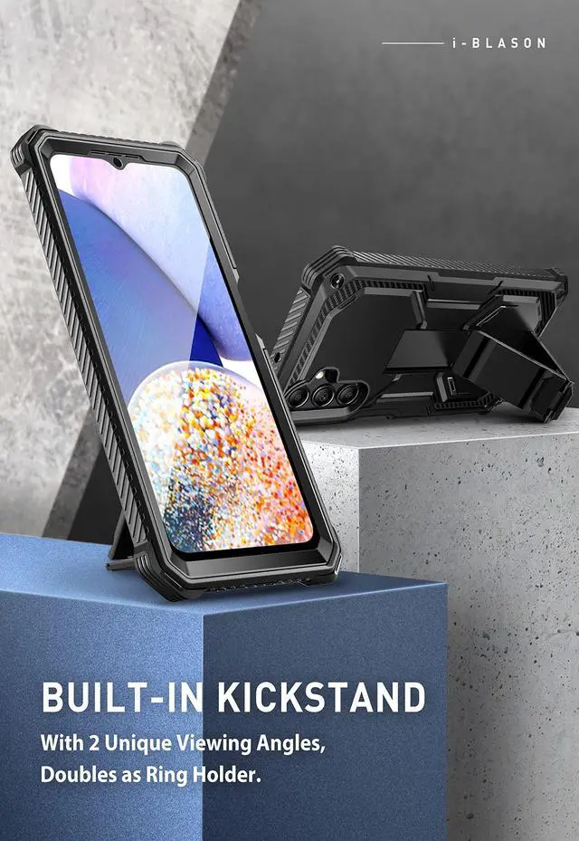 Alt view image 6 of 7 - i-Blason Armorbox for Samsung Galaxy A14 5G Smartphone Black A14-ARMOR-BLACK