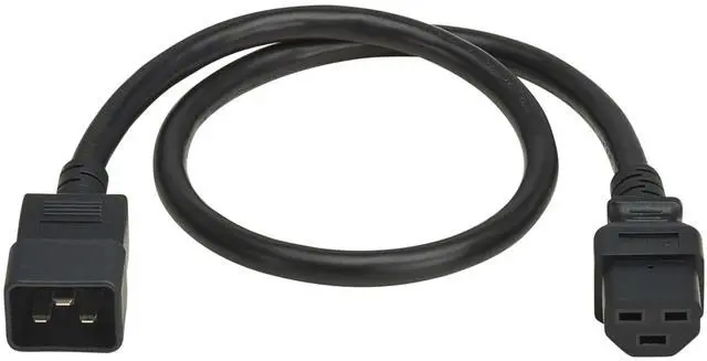 Main image of Eaton Tripp Lite Series Power Cord C20 to C21 Heavy-Duty 20A 250V 12 AWG 2.5 ft. 0.76 m Black