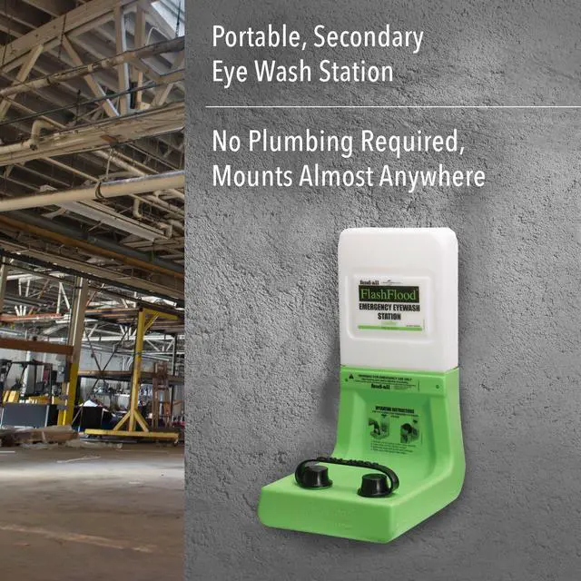 Alt view image 3 of 8 - Flash Flood Emergency Eyewash Station, 1 Gal