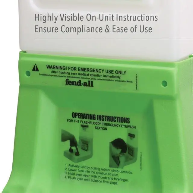 Alt view image 8 of 8 - Flash Flood Emergency Eyewash Station, 1 Gal
