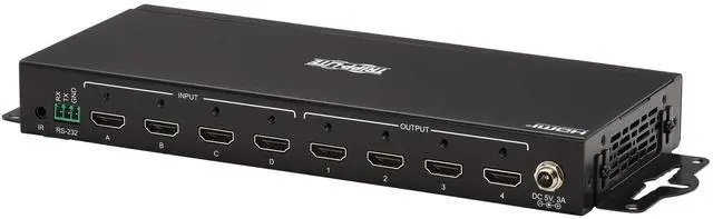 Alt view image 18 of 20 - Tripp Lite 4x4 HDMI Matrix Switch/Splitter with Remote Control and Multi-Resolution Support, 4K 60 Hz, HDR, 4:4:4, TAA - 3840 x 2160 - 4K UHD - 1080p4 x 4 - Display, Digital Signage, Computer, Blu-ray