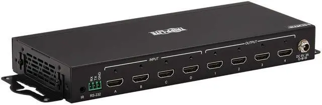 Alt view image 20 of 20 - Tripp Lite 4x4 HDMI Matrix Switch/Splitter with Remote Control and Multi-Resolution Support, 4K 60 Hz, HDR, 4:4:4, TAA - 3840 x 2160 - 4K UHD - 1080p4 x 4 - Display, Digital Signage, Computer, Blu-ray