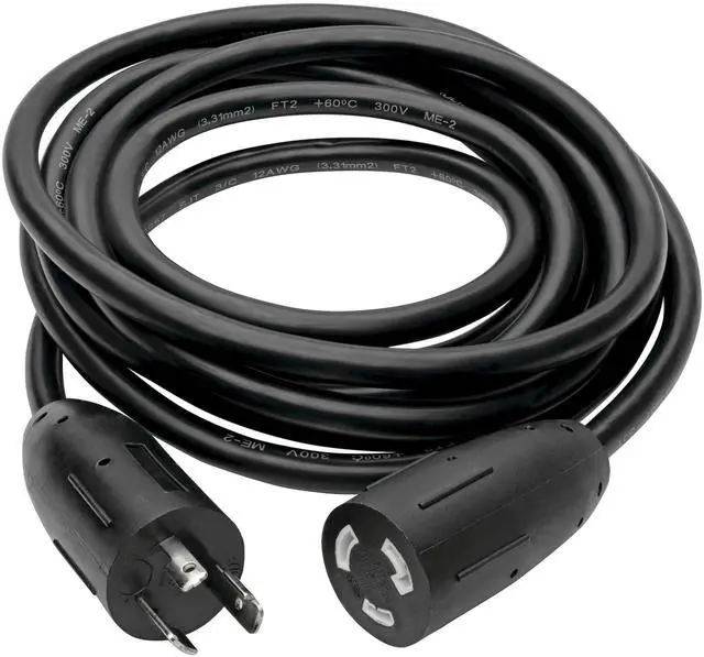 Alt view image 16 of 16 - Tripp Lite Model P046-015-LL 15 ft. Heavy-Duty Power Extension Cord, 20A, 12AWG (NEMA L5-20P to NEMA L5-20R), Locking Connectors, 15 ft.Female to Male