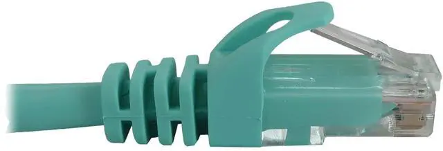 Alt view image 13 of 13 - Tripp Lite Cat6a 10G Snagless Molded UTP Ethernet Cable (RJ45 M/M), PoE, Aqua, 50 ft. (15.2 m) - 50 ft Category 6a Network Cable for Network Device, Switch, Patch Panel, Server, Router, Hub, Printer,