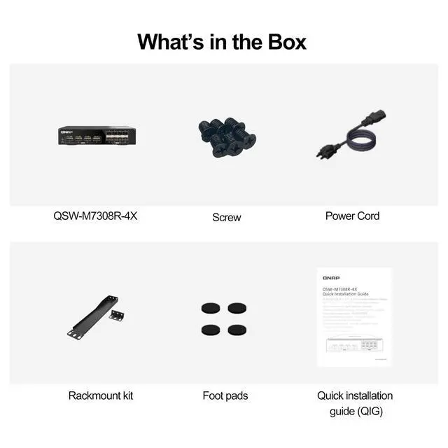 Alt view image 15 of 15 - QNAP QSW-M7308R-4X Ethernet Switch - Manageable - 25 Gigabit Ethernet, 100 Gigabit Ethernet - 25GBase-X, 100GBase-X - 2 Layer Supported - 100 W Power Consumption - Optical Fiber - 1U - Rack-mountable