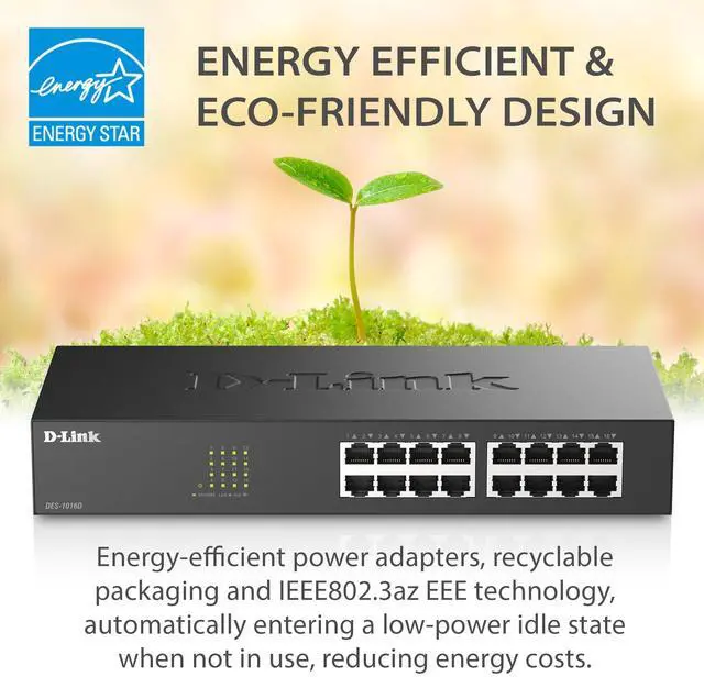 Alt view image 9 of 10 - D-Link DES-1016D