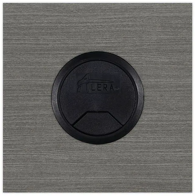 Alt view image 15 of 15 - Alera Valencia Series Reversible Return/Bridge Shell, 47.25w x 23.63d x 29.5h, Gray