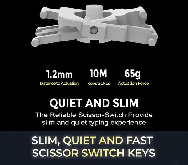 Alt view image 12 of 14 - Adesso Portable Keyboard/Cover Case for 10.9" to 11" Apple iPad Pro 11 (2024) Tablet - English (US) Keyboard - Aluminum Body