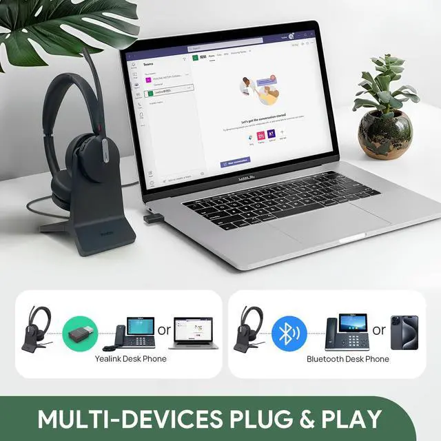 Alt view image 6 of 7 - Yealink WH64 Headset 1208698