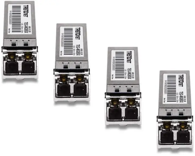 Alt view image 12 of 14 - TRENDnet SFP Multi-Mode LC Module 4-Pack, TEG-MGBSX/4, Transmission Up to 550m (1804 Ft), Mini-GBIC, Hot Pluggable, IEEE 802.3z Gigabit Ethernet, Supports Up to 1.25 Gbps, Lifetime Protection