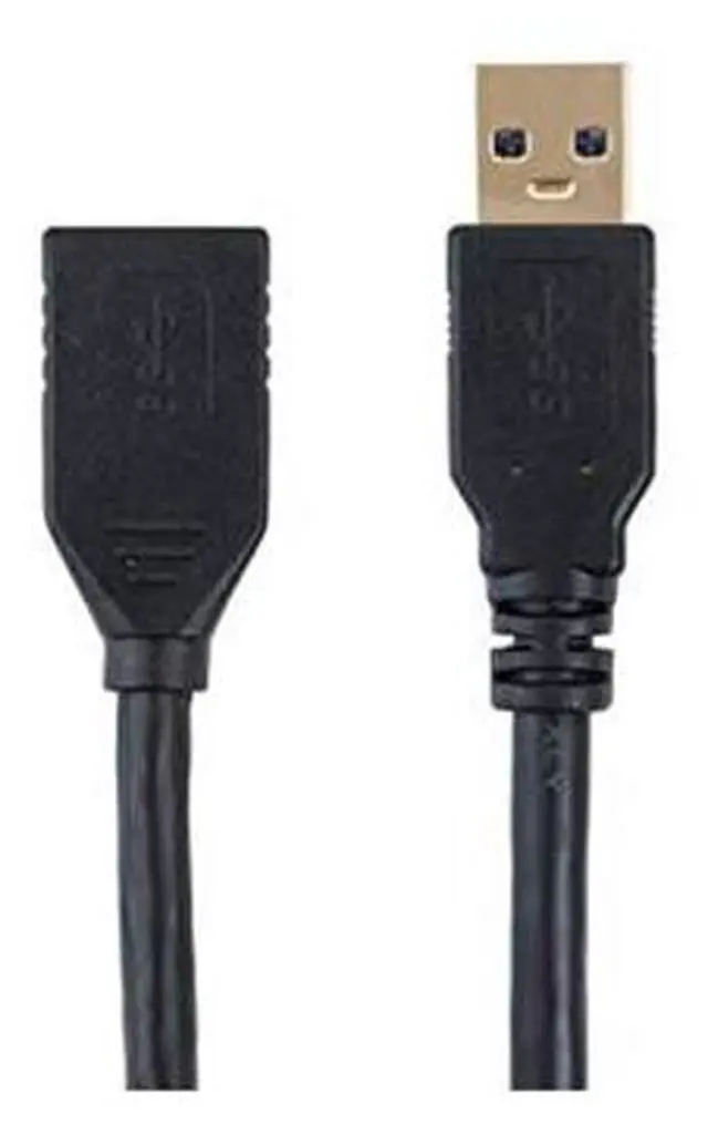 Alt view image 8 of 13 - Monoprice USB 3.0 Type-A Male to Type-A Female Extension Cable - 3 Feet - Black | Use with PlayStation, Xbox, Oculus VR, USB Flash Drive, Card Reader, Hard Drive, Keyboard