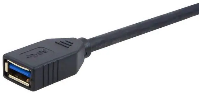 Alt view image 11 of 13 - Monoprice USB 3.0 Type-A Male to Type-A Female Extension Cable - 3 Feet - Black | Use with PlayStation, Xbox, Oculus VR, USB Flash Drive, Card Reader, Hard Drive, Keyboard