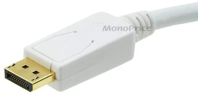 Alt view image 14 of 15 - Monoprice DisplayPort to DVI Cable - 15 Feet - White | 28AWG, Pure Copper Cores