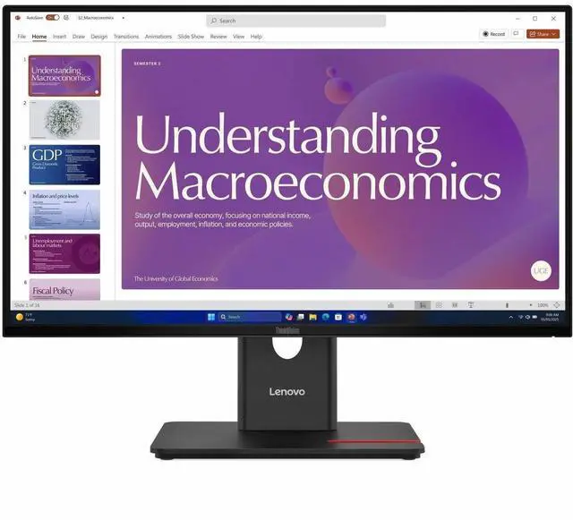 Alt view image 10 of 15 - Lenovo ThinkVision T24D-40 24" Class Full HD LED Monitor - 16:9 - Eclipse Black - 23.8" Viewable - In-plane Switching (IPS) Technology - WLED Backlight - 1920 x 1080 - 16.7 Million Colors -