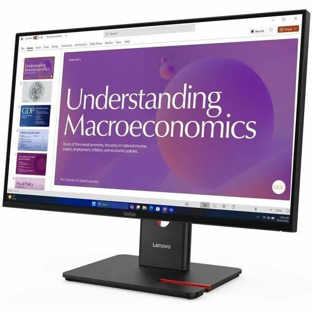Alt view image 15 of 15 - Lenovo ThinkVision T24D-40 24" Class Full HD LED Monitor - 16:9 - Eclipse Black - 23.8" Viewable - In-plane Switching (IPS) Technology - WLED Backlight - 1920 x 1080 - 16.7 Million Colors -