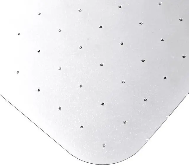 Alt view image 5 of 7 - Ecotex Marlon BioPlus Polycarbonate Chair Mat for Low to Medium Pile Carpeted Floors Rectangular 45" x 53" Clear NRCMFLBG0003